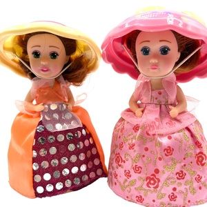 Cupcake Surprise Dolls Girls Haschel Toys Lot of 2 Cupcake Hat Sprinkles Swirls
